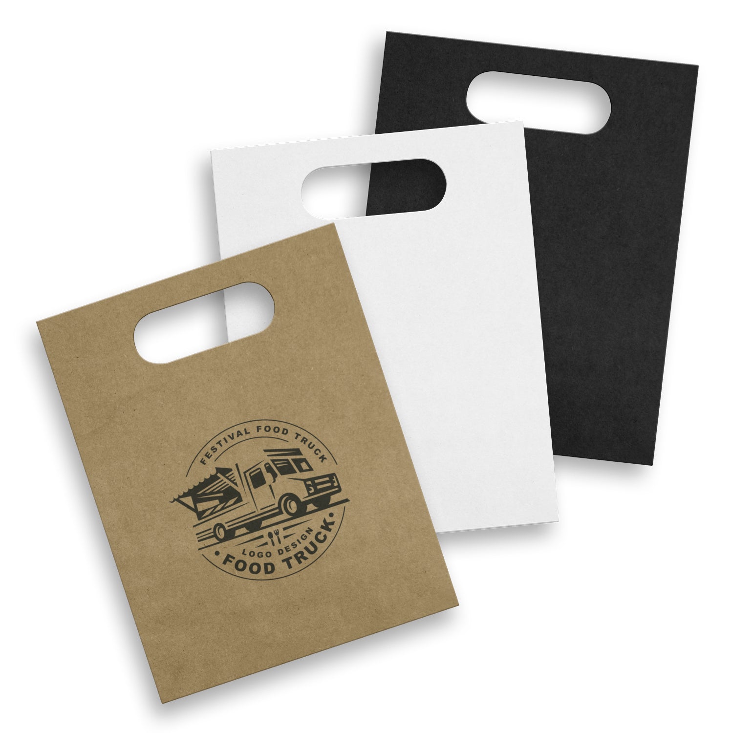 Medium Die Cut Paper Bag Portrait - Simply Merchandise