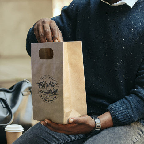 Medium Die Cut Paper Bag Portrait - Simply Merchandise