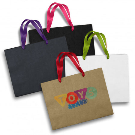 Large Ribbon Handle Paper Bag - Simply Merchandise