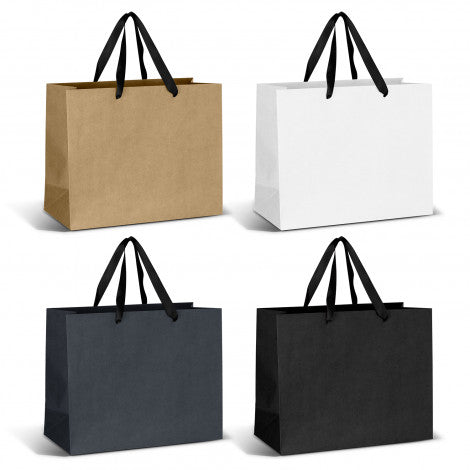 Large Ribbon Handle Paper Bag - Simply Merchandise