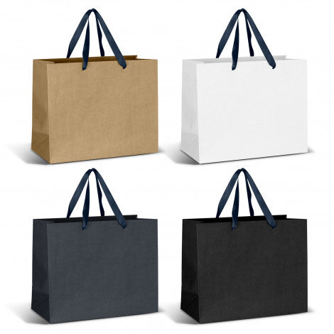 Large Ribbon Handle Paper Bag - Simply Merchandise