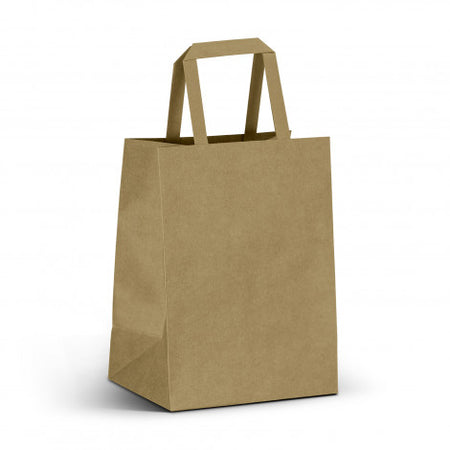 Medium Flat Handle Paper Bag Portrait - Simply Merchandise