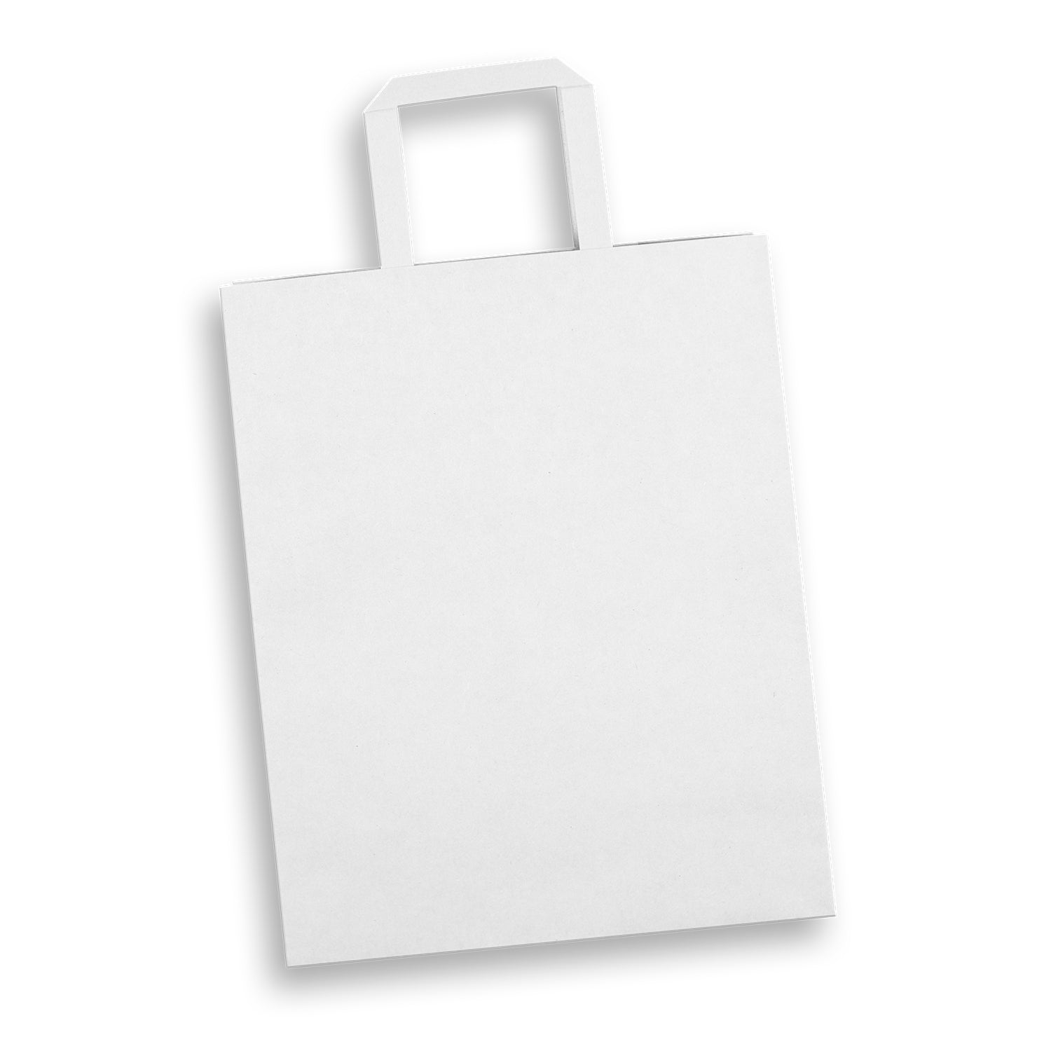 Large Flat Handle Paper Bag Portrait - Simply Merchandise