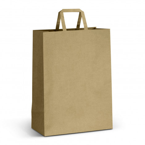 Extra Large Flat Handle Paper Bag Portrait - Simply Merchandise