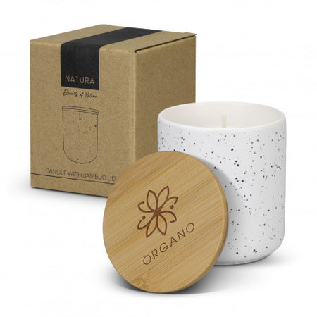 NATURA Candle with Bamboo Lid - Simply Merchandise