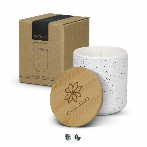 NATURA Candle with Bamboo Lid - Simply Merchandise