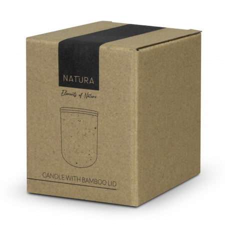 NATURA Candle with Bamboo Lid - Simply Merchandise