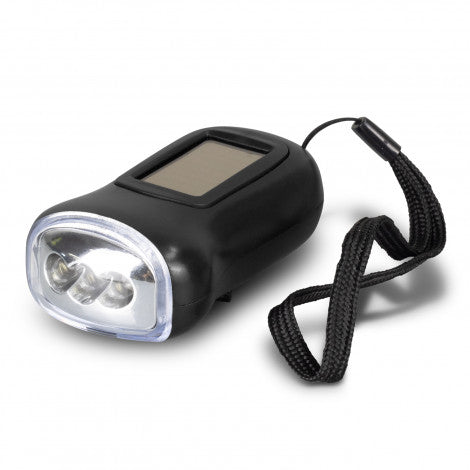 Dynamo Solar Torch with custom branded logo - Simply Merchandise