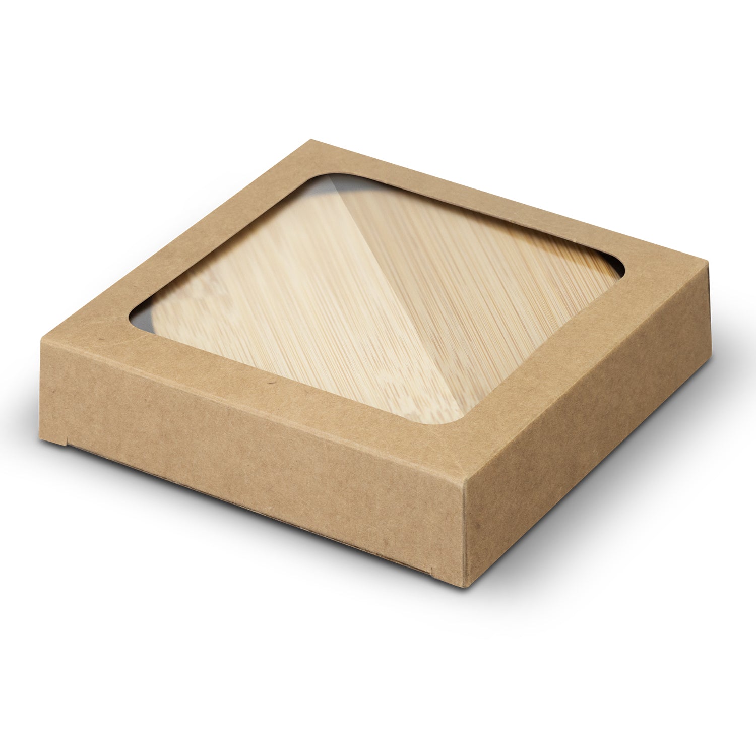 Bamboo Bottle Opener Coaster - Set of 2 - Round - Simply Merchandise