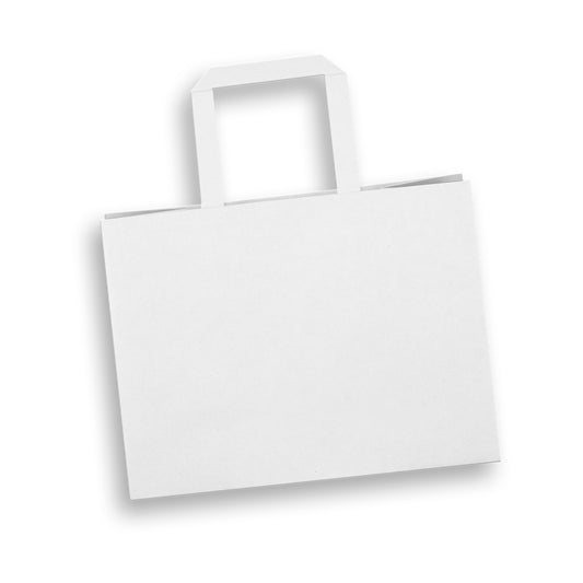 Medium Flat Handle Paper Bag Landscape - Simply Merchandise
