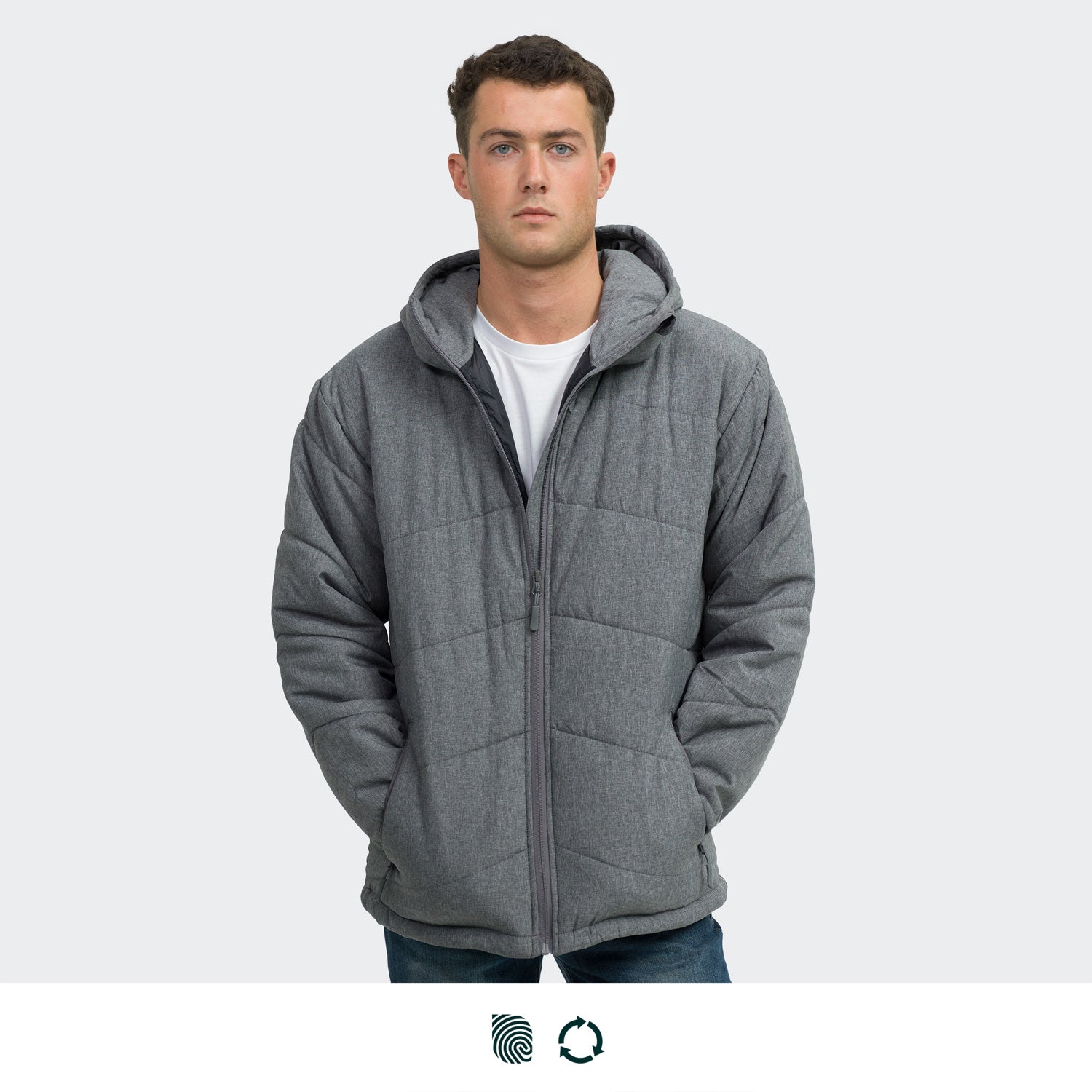 TRENDSWEAR Newport Mens Puffer Jacket - Simply Merchandise