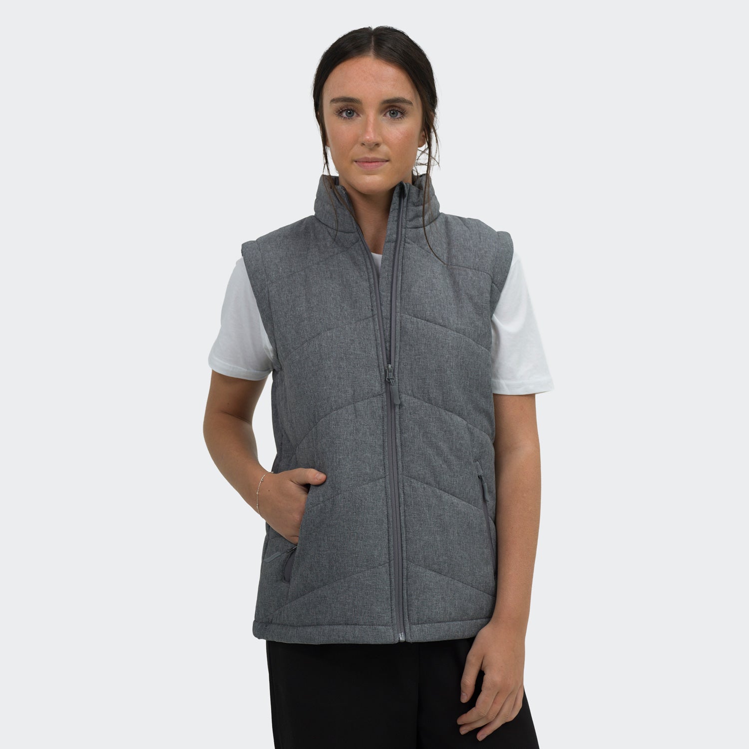 TRENDSWEAR Newport Womens Puffer Vest - Simply Merchandise