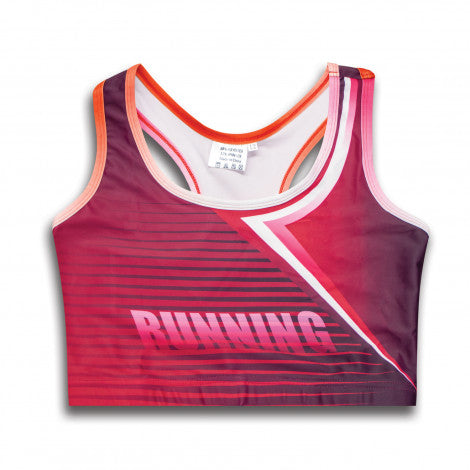 Custom Womens Athletics Crop with custom branded logo - Simply Merchandise