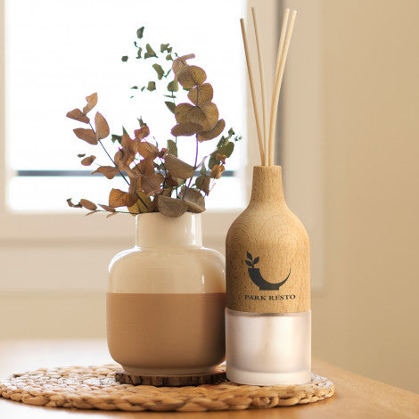 NATURA Wooden Reed Diffuser with custom branded logo - Simply Merchandise