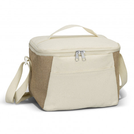 Jute Cooler Bag with custom branded logo - Simply Merchandise
