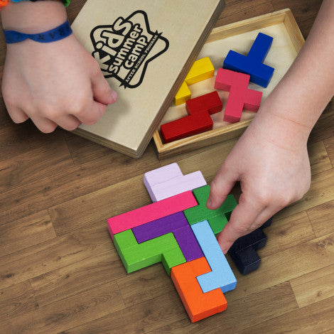 Pentomino Wooden Puzzle - Simply Merchandise