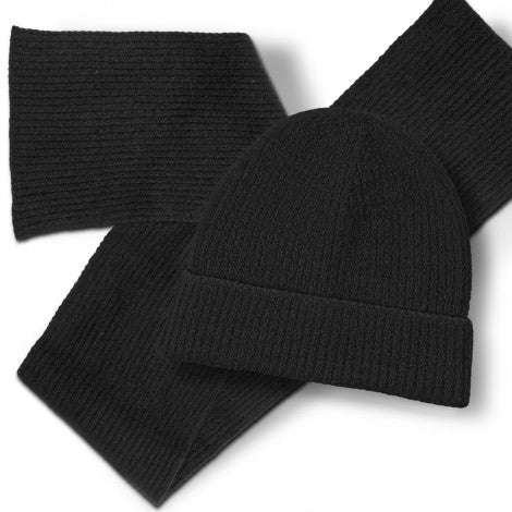 Avalanche Scarf and Beanie Set with custom branded logo - Simply Merchandise