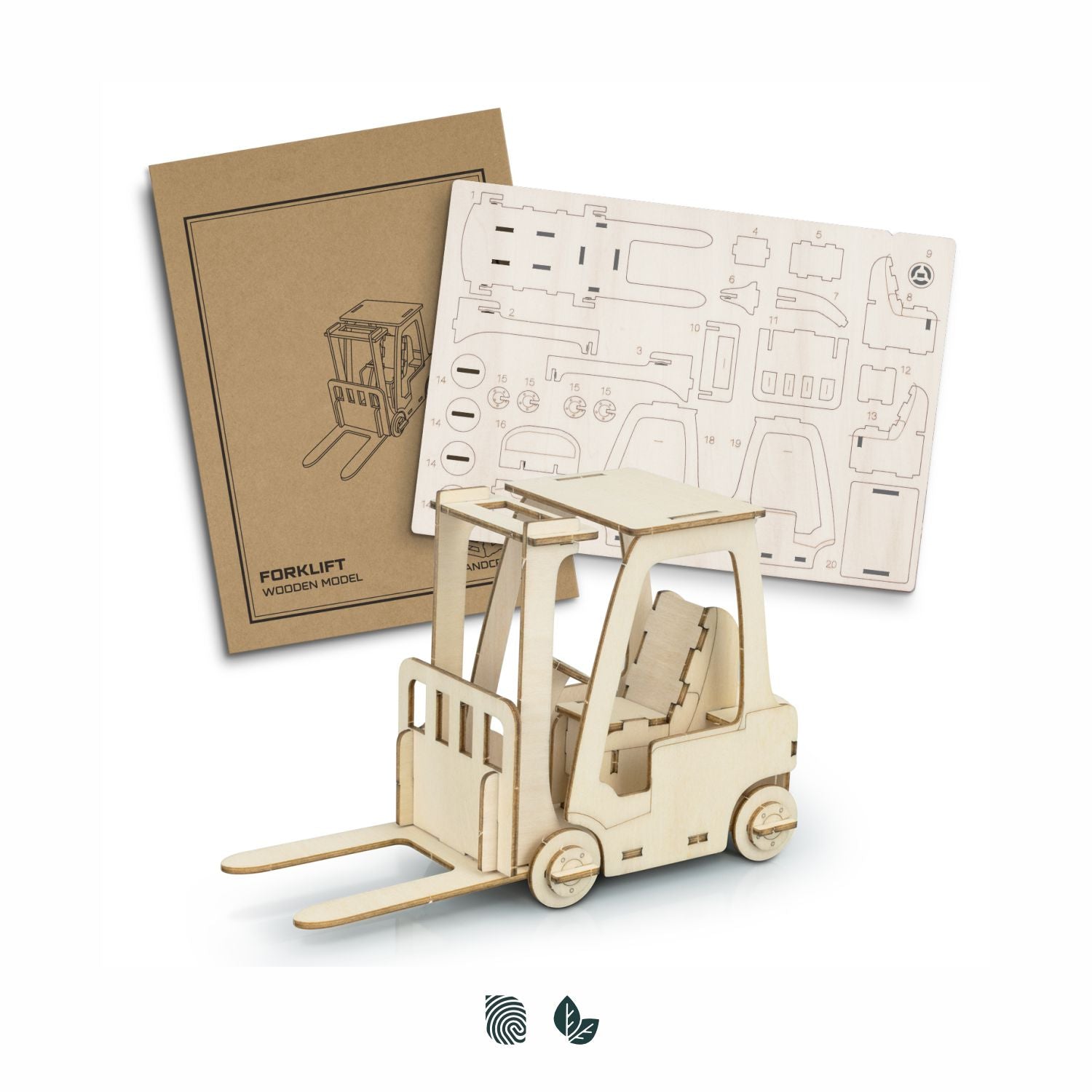 BRANDCRAFT Forklift Wooden Model - Simply Merchandise