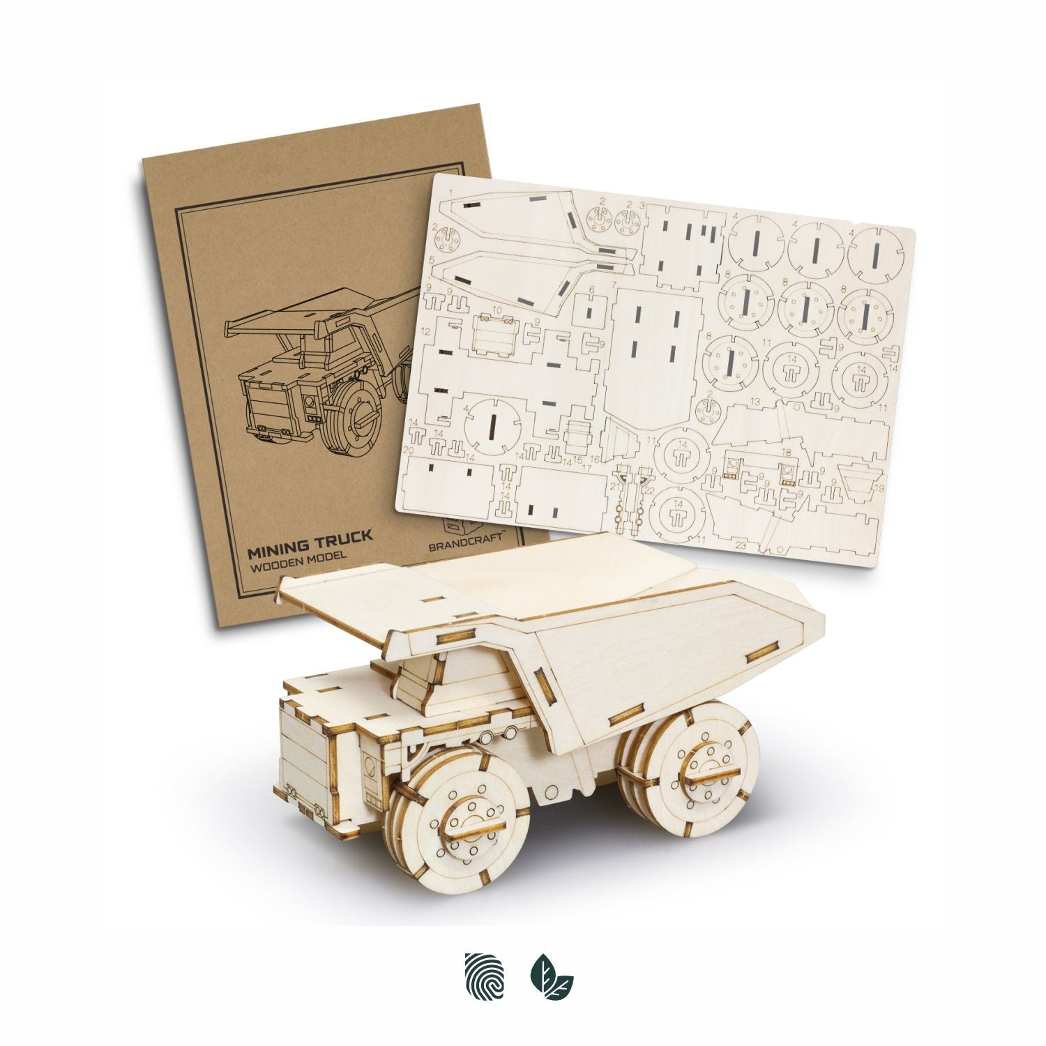 BRANDCRAFT Mining Truck Wooden Model - Simply Merchandise