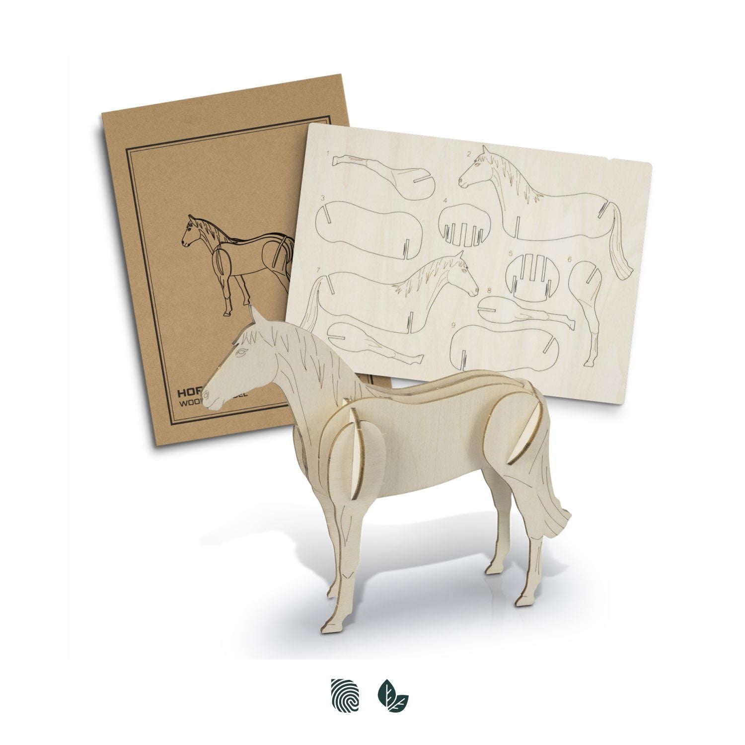 BRANDCRAFT Horse Wooden Model - Simply Merchandise
