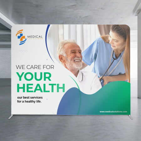 Straight Stretch Media Wall Small - Simply Merchandise