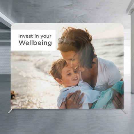 Straight Stretch Media Wall Medium - Simply Merchandise