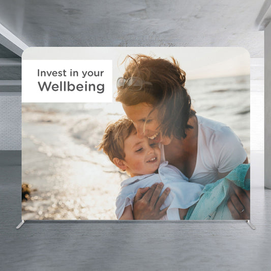 Straight Stretch Media Wall Medium - Simply Merchandise