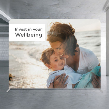 Straight Stretch Media Wall Large - Simply Merchandise