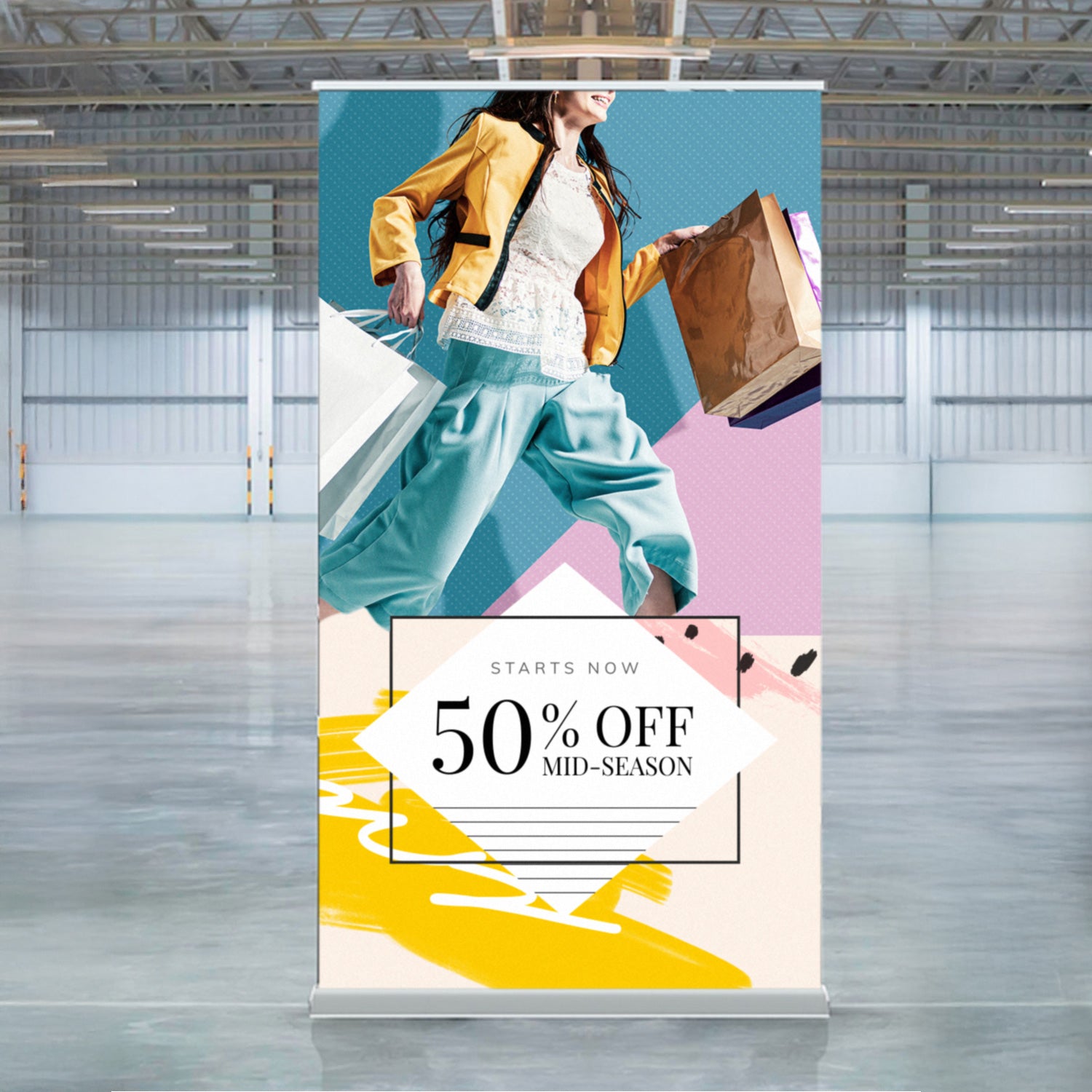 Luxury Pull Up Banner Wide - Simply Merchandise