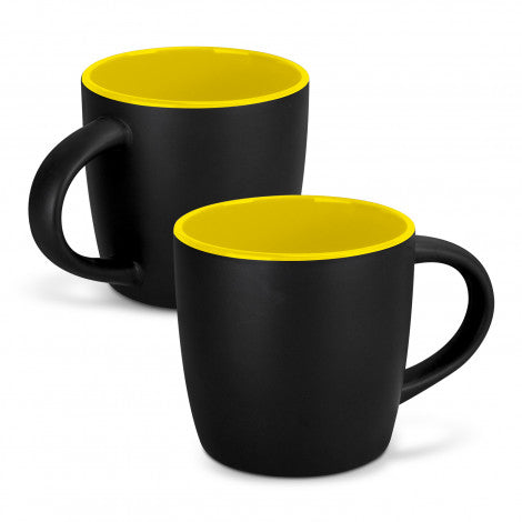 Mocha Coffee Mug - Two-Tone with custom branded logo - Simply Merchandise