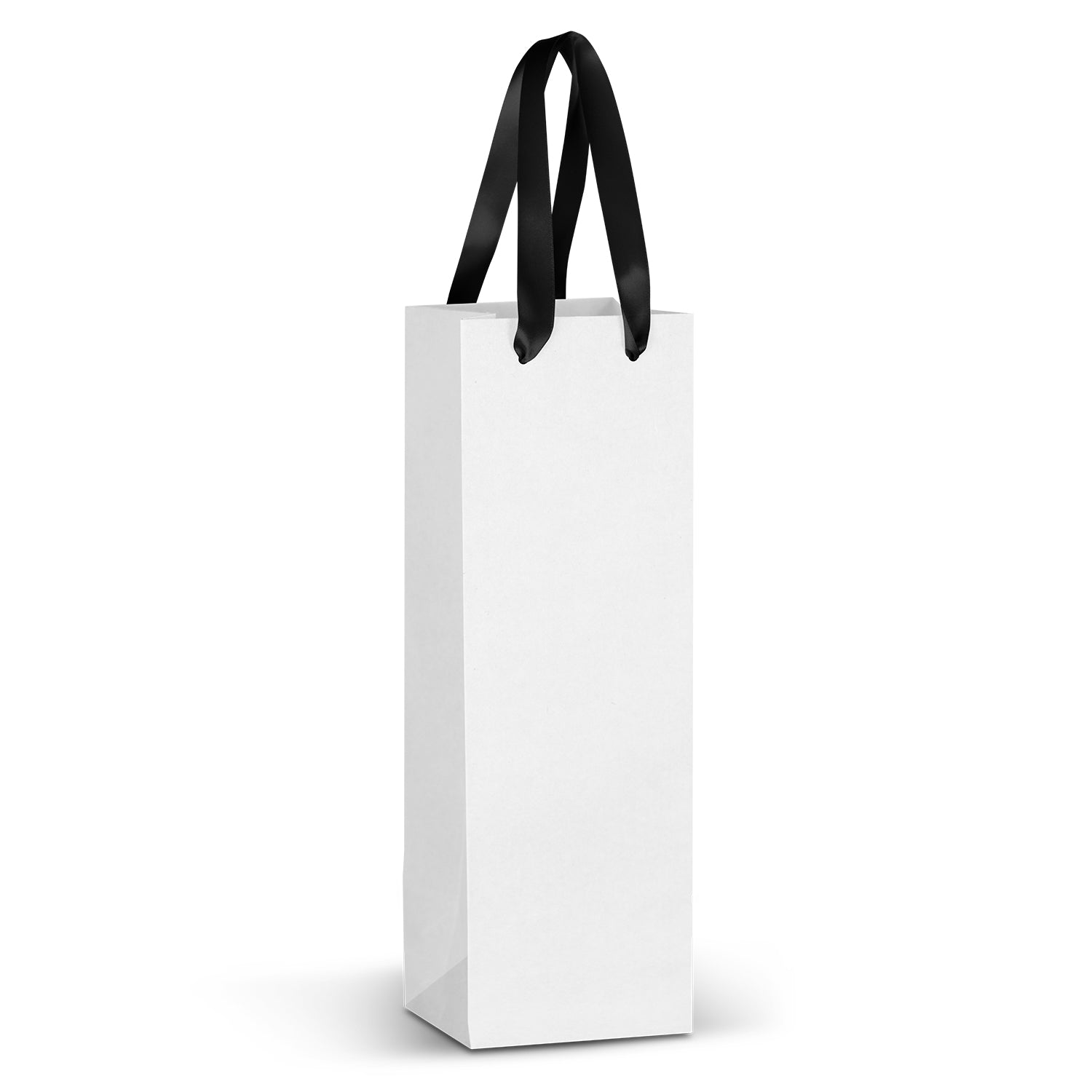 Champagne Ribbon Handle Paper Bag - Full Colour - Simply Merchandise