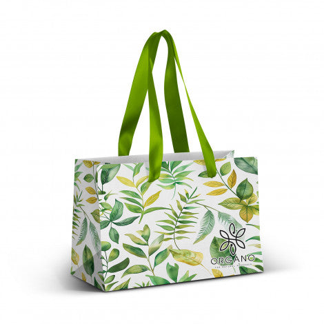 Small Ribbon Handle Paper Bag - Full Colour - Simply Merchandise