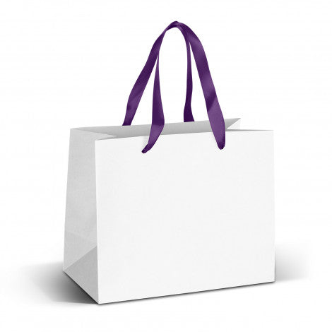 Medium Ribbon Handle Paper Bag - Full Colour - Simply Merchandise