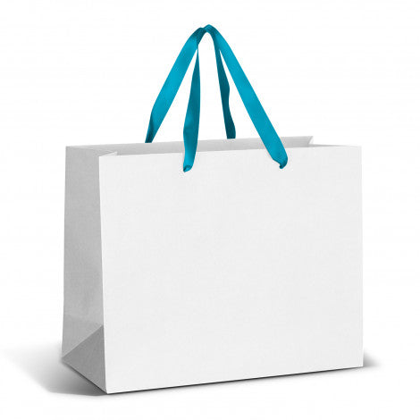 Large Ribbon Handle Paper Bag - Full Colour - Simply Merchandise