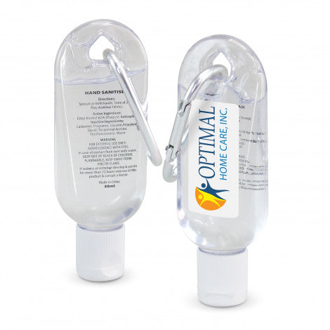 Carabiner Hand Sanitiser 30ml - Simply Merchandise