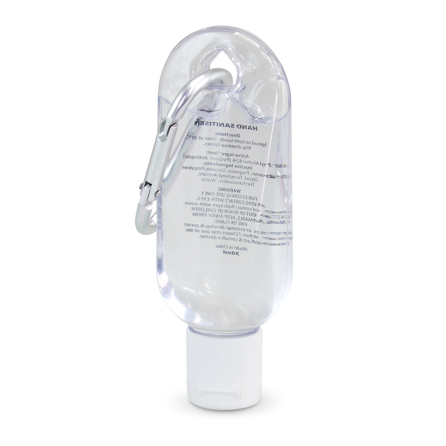 Carabiner Hand Sanitiser 30ml - Simply Merchandise
