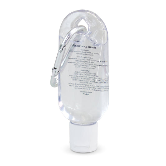 Carabiner Hand Sanitiser 30ml - Simply Merchandise