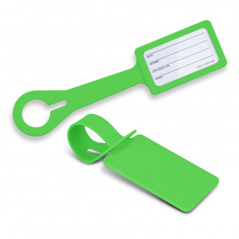Silicone Luggage Tag with custom branded logo - Simply Merchandise