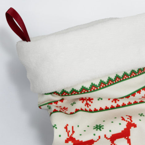 Full Colour Christmas Stocking with custom branded logo - Simply Merchandise