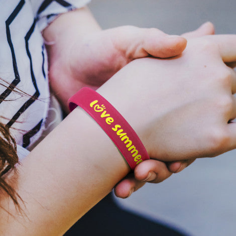 Kids Silicone Wrist Band - Embossed - Simply Merchandise