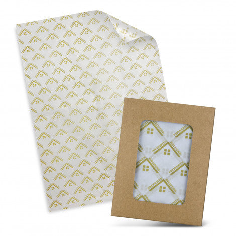 Custom Tissue Paper with Envelope - White - Simply Merchandise