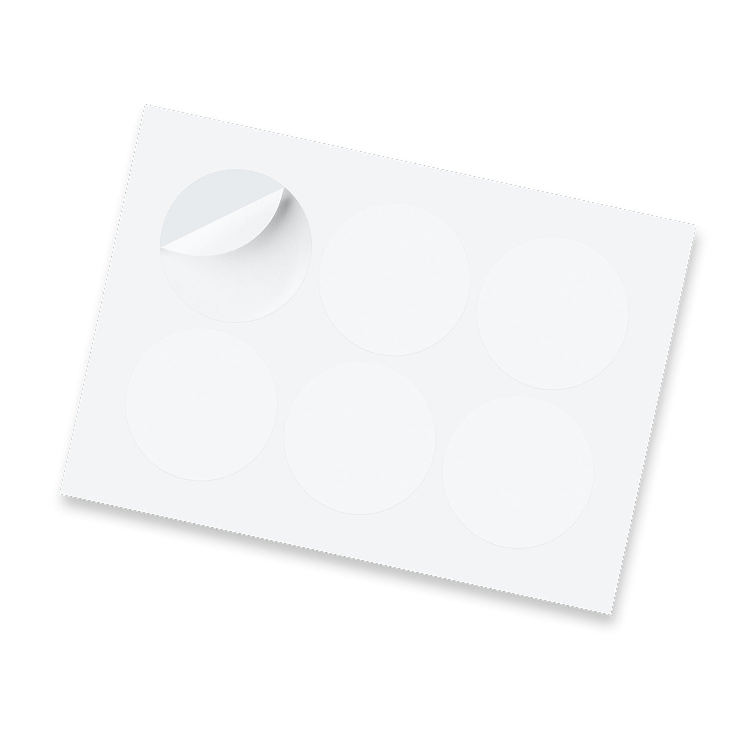 Sticker Sheet 80mm Circle - Gloss - Simply Merchandise