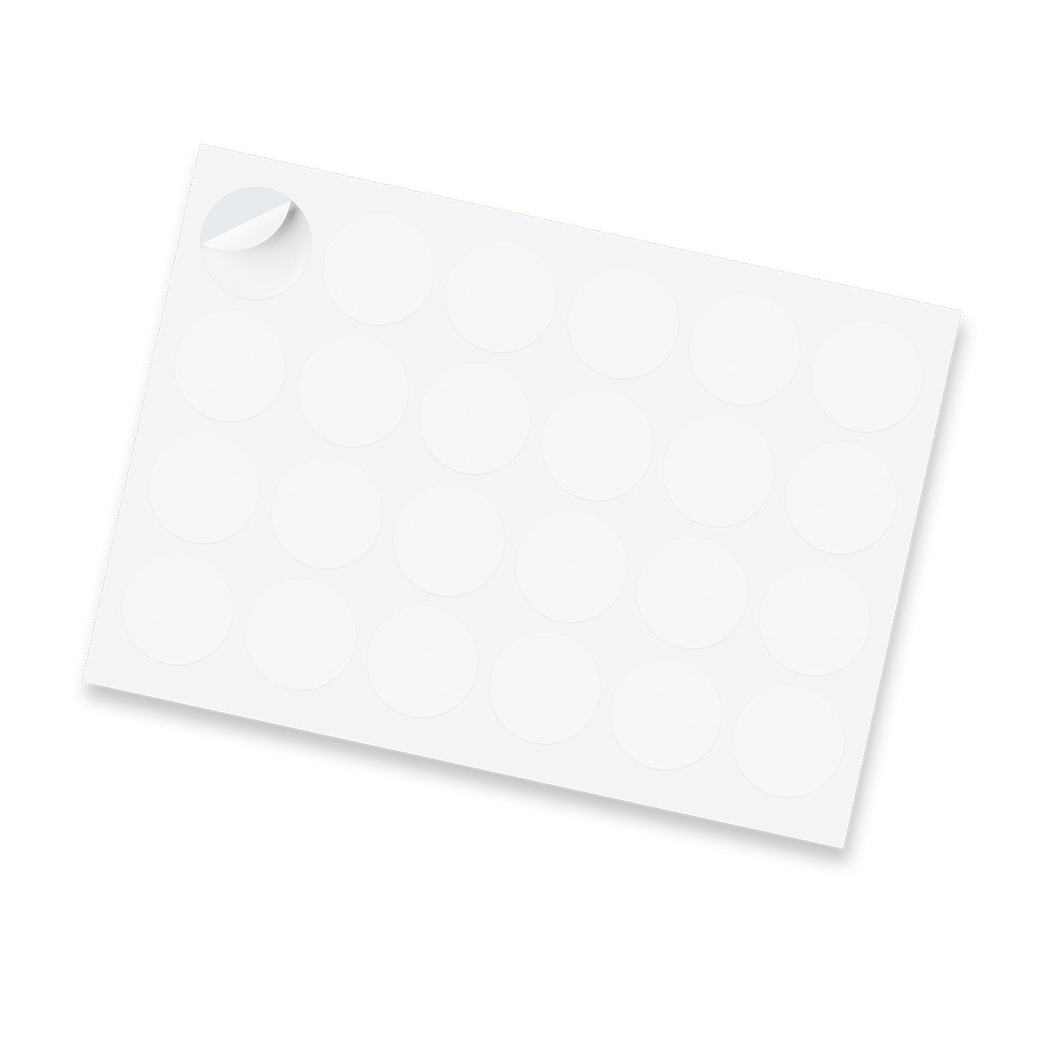 Sticker Sheet 44mm Circle - Gloss - Simply Merchandise