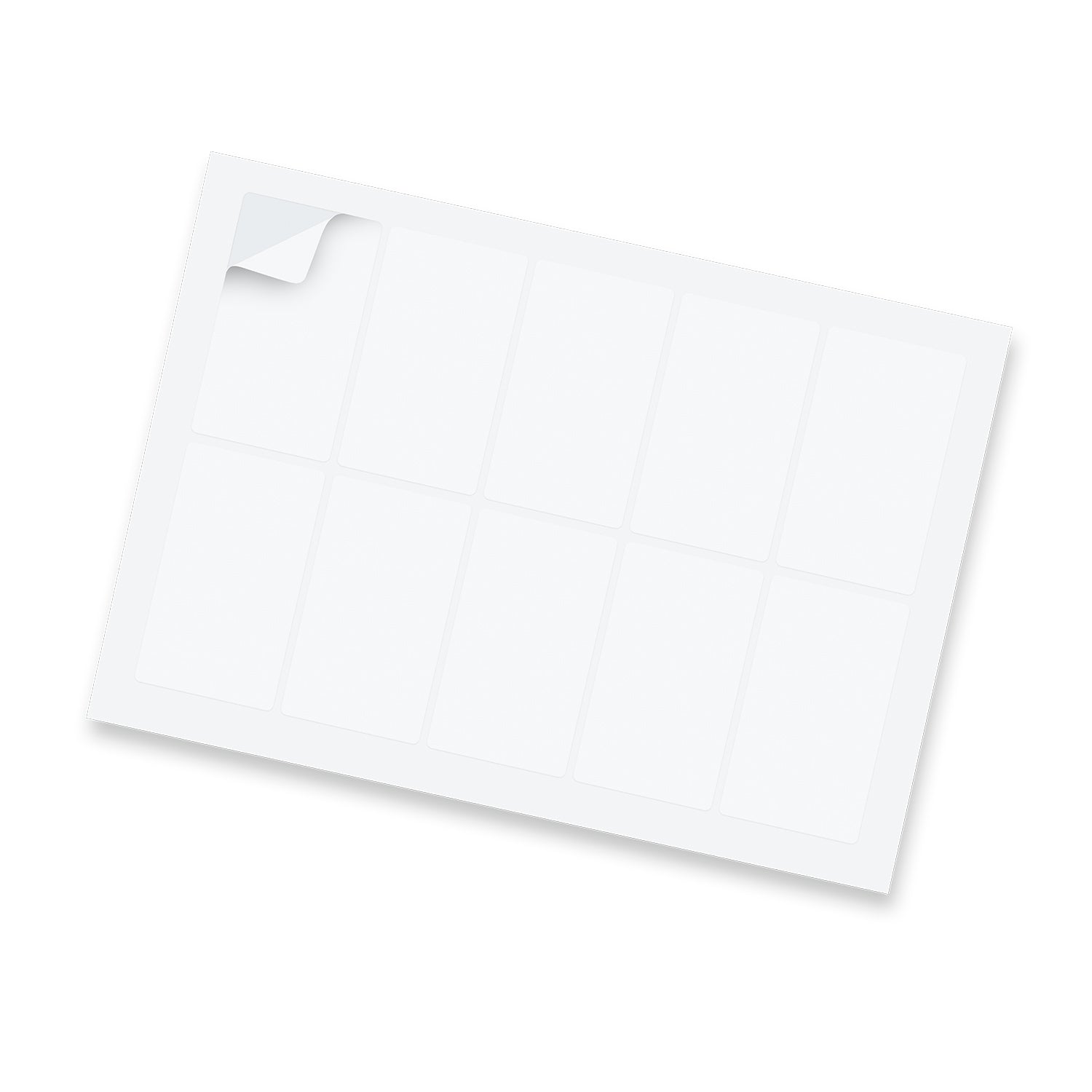 Sticker Sheet 88 x 50mm Rectangle - Gloss - Simply Merchandise