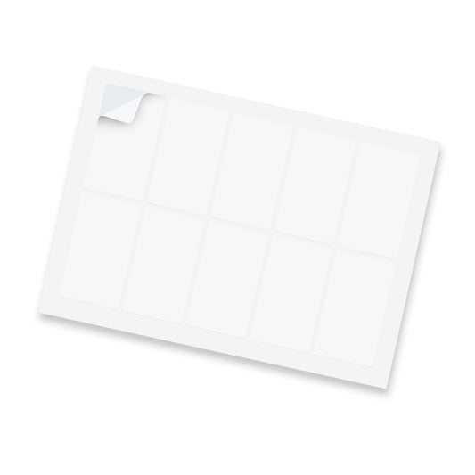 Sticker Sheet 88 x 50mm Rectangle - Gloss - Simply Merchandise