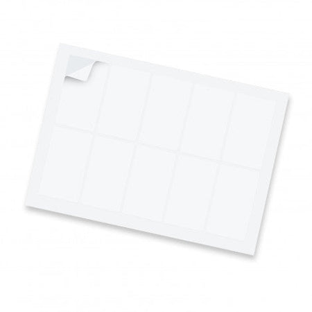 Sticker Sheet 88x50mm Rectangle - Gloss - Simply Merchandise