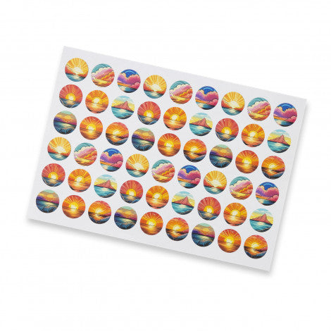 Sticker Sheet 26mm Circle - Matte - Simply Merchandise