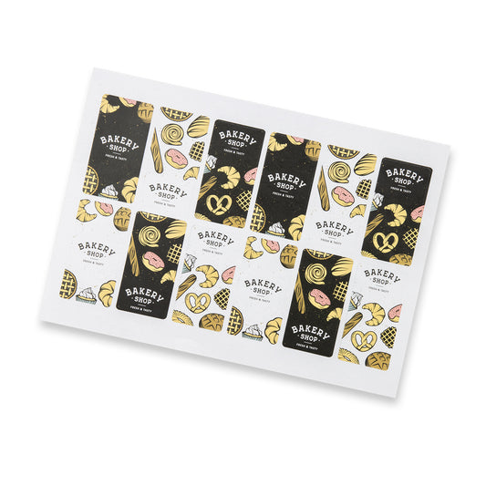 Sticker Sheet 40 x 80mm Rectangle - Matte - Simply Merchandise