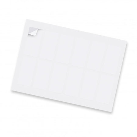 Sticker Sheet 40x80mm Rectangle - Matte - Simply Merchandise