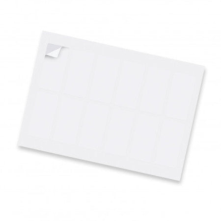 Sticker Sheet 40x80mm Rectangle - Matte - Simply Merchandise